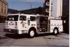 Photo of King-Seagrave serial 820041, a 1983 Hendrickson pumper of the Penticton Fire Department in British Columbia.
