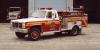 Photo of King-Seagrave serial 830002, a 1983 GMC mini pumper of the Hamilton Fire Department in Ontario.