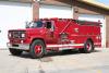 Photo of King-Seagrave serial 830003, a 1983 GMC tanker of the Chatham-Kent Fire Department in Ontario.