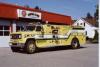 Photo of King-Seagrave serial 830018, a 1984 GMC pumper of the Yarmouth Township Fire Area 1 in Ontario.