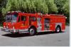 King-Seagrave delivery photo of serial 840043, a 1984 CM-1 pumper of the Burnaby Fire Department in British Columbia.