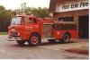 Photo of Pierreville serial CTP-217, a 1971 GMC pumper of the Fort Erie Fire Department in Ontario.