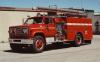 Photo of Pierreville serial PFT-323, a 1973 GMC pumper of the Caledon Fire Department in Ontario.