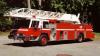 Photo of Pierreville serial PFT-1023, a 1981 Pemfab aerial of the Vancouver Fire Department in British Columbia.