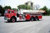 Photo of Pierreville serial PFT-1081, a 1981 International quint of the Mississauga Fire Department in Ontario.