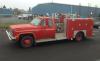 Photo of Pierreville serial PFT-1408, a 1985 GMC mini-pumper of the Rajneeshpuram Airport Fire Department in Oregon
