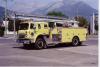 Photo of Superior serial SE 293, a 1980 International pumper of the Fernie Fire Department in British Columbia.