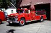 Photo of Thibault serial C58-1009 / 392602, a 1957 GMC pumper of the Welland Fire Department in Ontario.