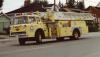 Photo of Thibault serial T72-102, a 1972 Ford aerial of the Timmins Fire Department in Ontario.