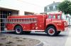 Photo of a 1972 Ford Thibault pumper of the Louisbourg Fire Department in Nova Scotia.
